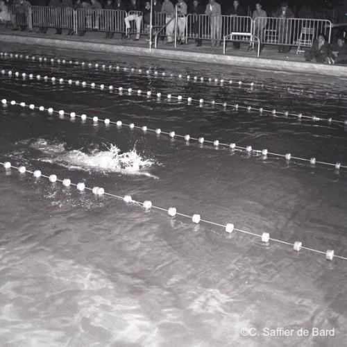 Fête nocturne à la piscine de Bourgines.