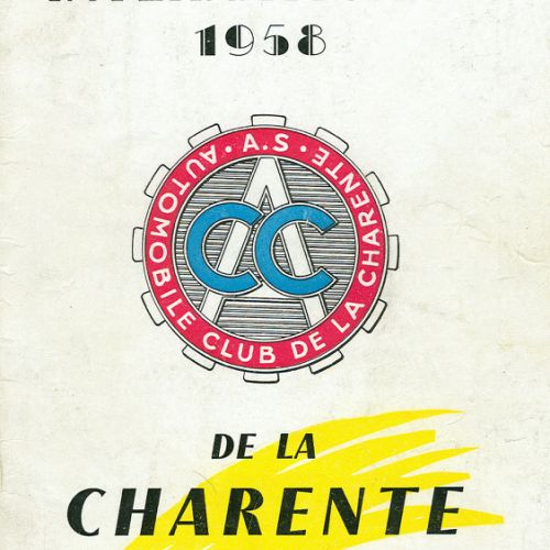Rallye international de la Charente et du Cognac 1958.