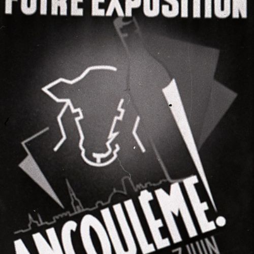 La foire exposition 1954 place du Champ de Mars à Angoulême.