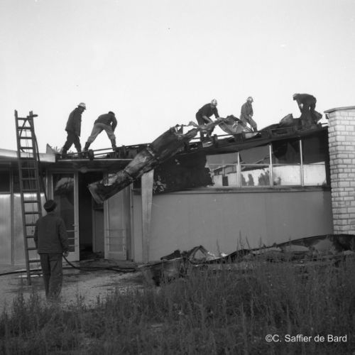 Incendie du groupe scolaire du Gond Pontouvre.