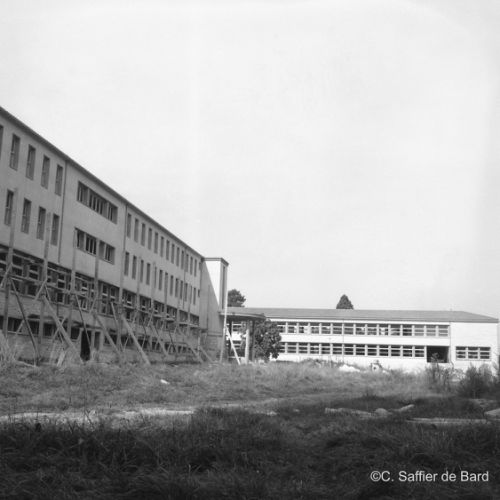 Construction du lycée de Sillac.
