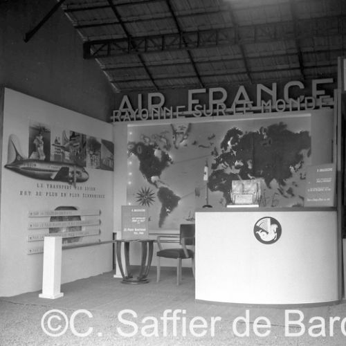 Le stand d'Air France à la foire-exposition d'Angoulême.