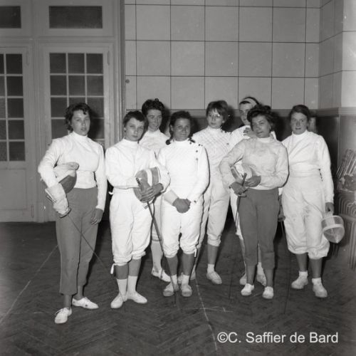 Escrime à la Maison du Peuple à Angoulême.