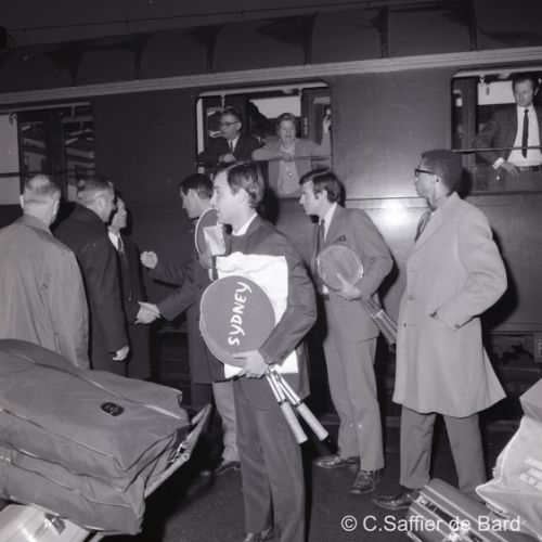 l'équipe américaine (David Cup Men) victorieuse en 1968 est à Angoulême notamment avec Arthur Ashe.