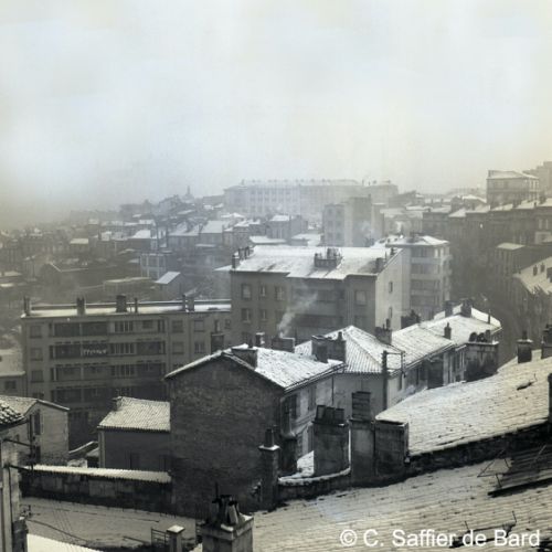 Paysage de neige à Angoulême.