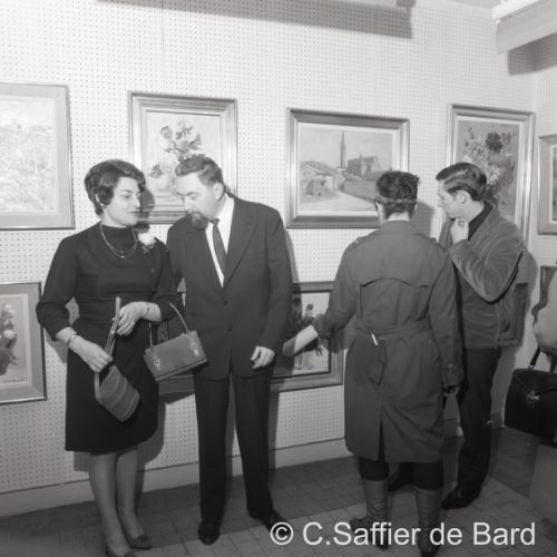 Vernissage du Peintre Claude Benard à la Galerie Lubin.