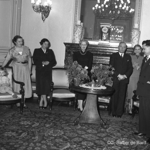 Réception d'Alfred Krieger (résistant et Député de la Moselle) à la Préfecture de la Charente.