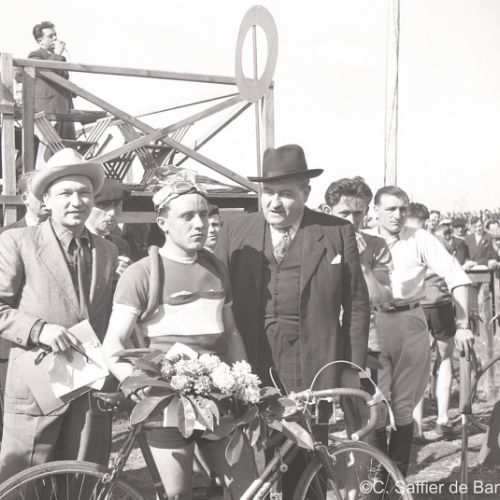 Arrivée d'une course cycliste