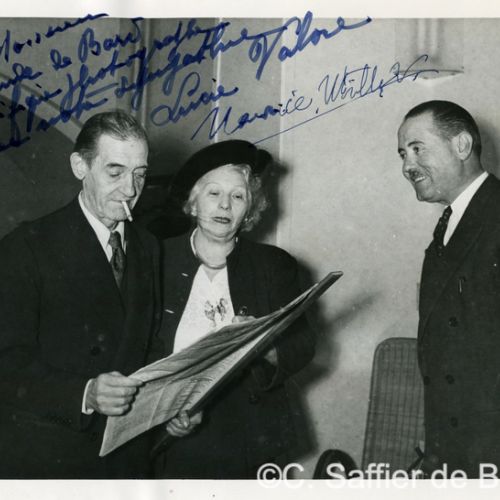 Le peintre Maurice Utrillo et son épouse Lucie Vallore.