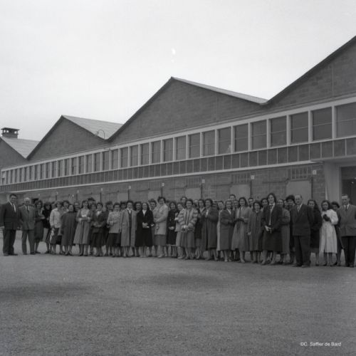 Un groupe d'écoliers en visite au DOC.