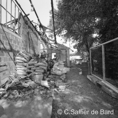 Incendie de l'usine Alamigeon Lacroix à Colas.