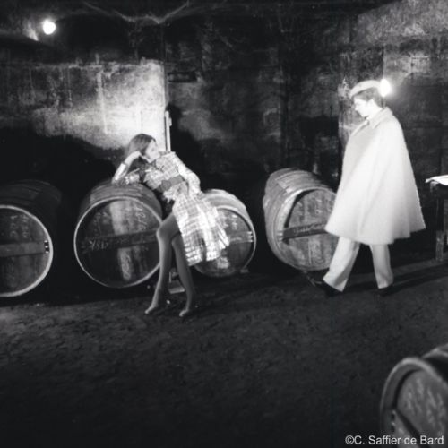 Série de photos dans les chais de vieillissement.